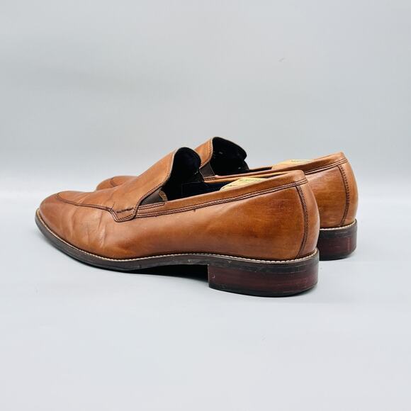 Cole Haan Shoes Mens 12 Brown Leather Loafers Slip On Dress Apron Toe Classic main image 8